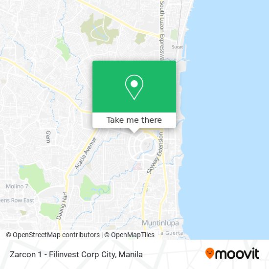 Zarcon 1 - Filinvest Corp City map