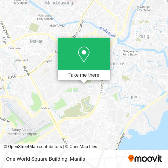 One World Square Building map