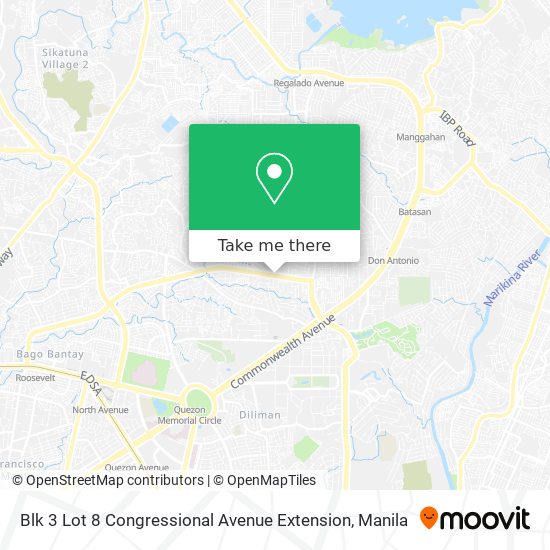 Blk 3 Lot 8 Congressional Avenue Extension map