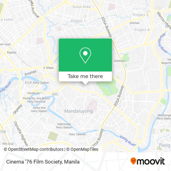 Cinema '76 Film Society map