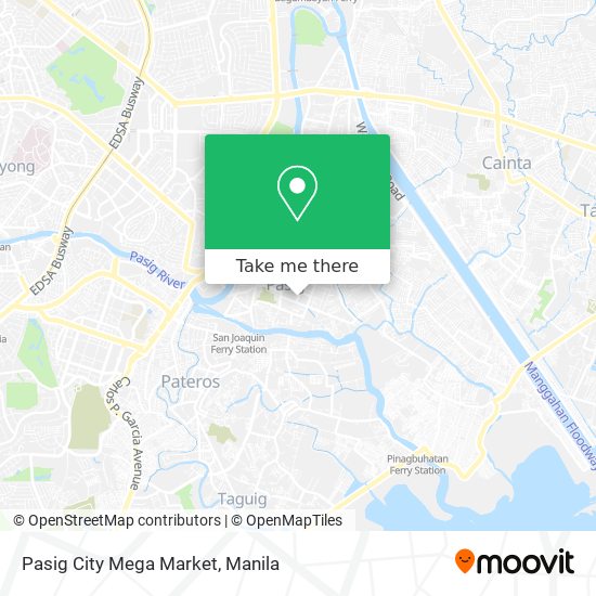 Pasig City Mega Market map