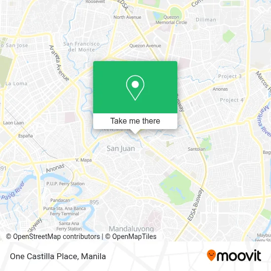 One Castilla Place map