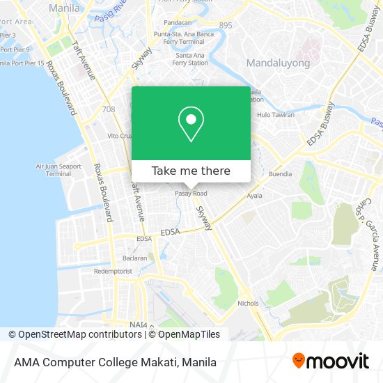 AMA Computer College Makati map