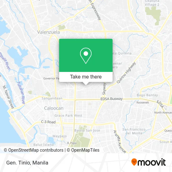 Gen. Tinio map