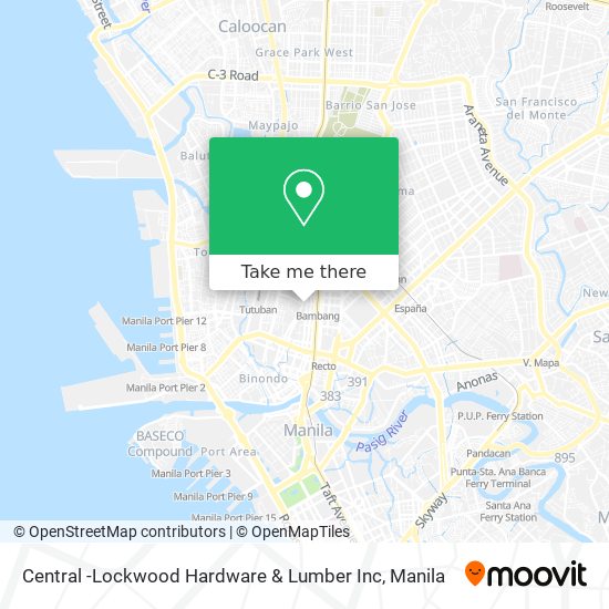 Central -Lockwood Hardware & Lumber Inc map