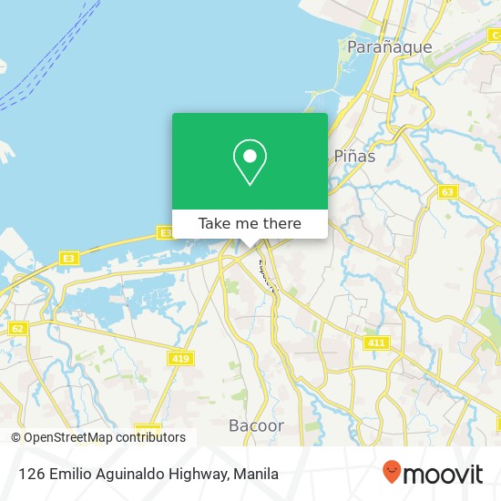 126 Emilio Aguinaldo Highway map