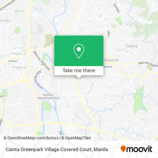 Cainta Greenpark Village Covered Court map