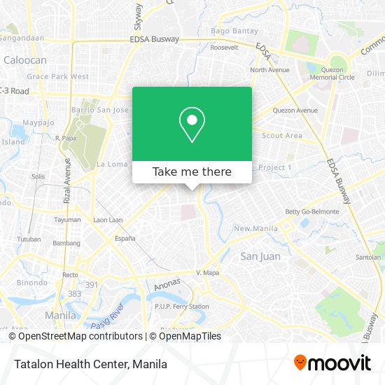 Tatalon Health Center map