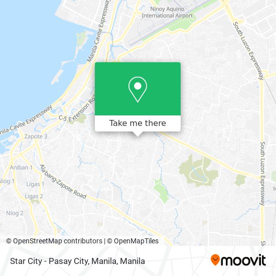 Star City - Pasay City, Manila map