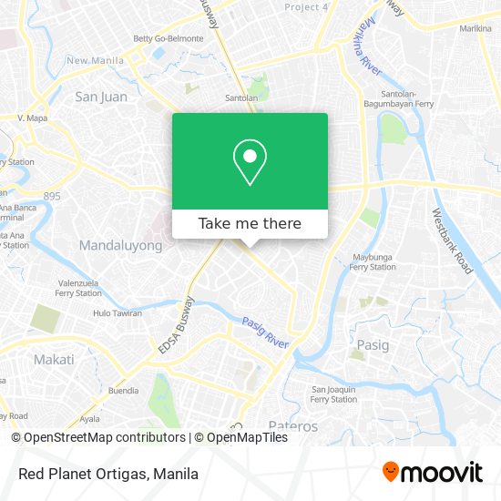 Red Planet Ortigas map
