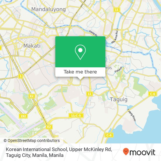 Korean International School, Upper McKinley Rd, Taguig City, Manila map