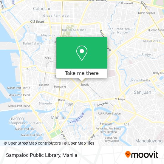 Sampaloc Public Library map