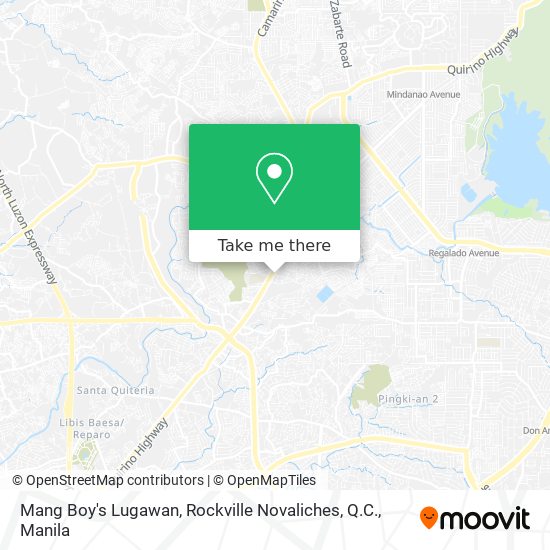 Mang Boy's Lugawan, Rockville Novaliches, Q.C. map
