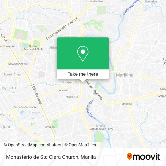 Monasterio de Sta Clara Church map