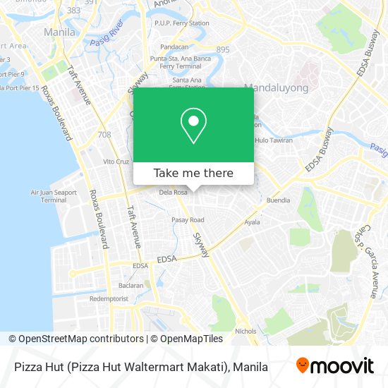 Pizza Hut (Pizza Hut Waltermart Makati) map