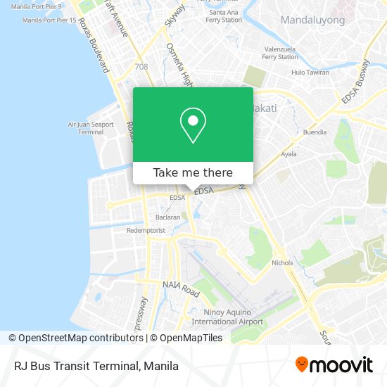 RJ Bus Transit Terminal map