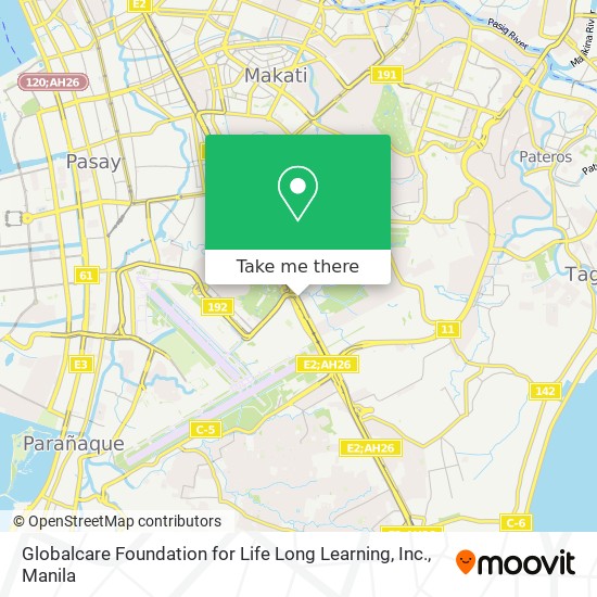 Globalcare Foundation for Life Long Learning, Inc. map