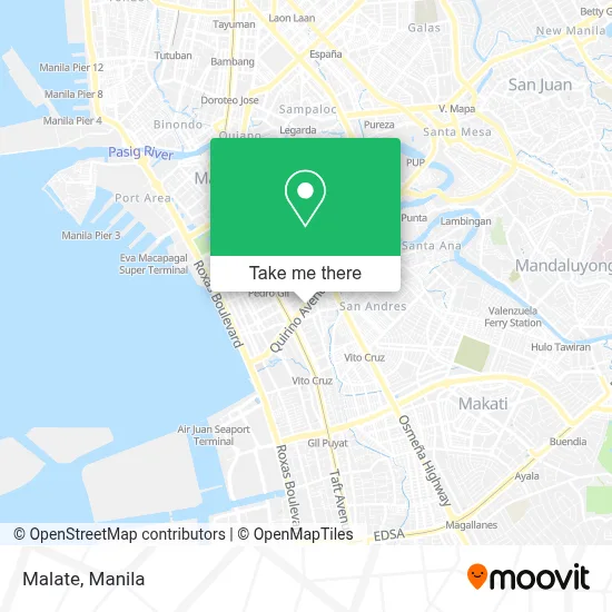 How to Get to Malate in Manila by Bus or Train?