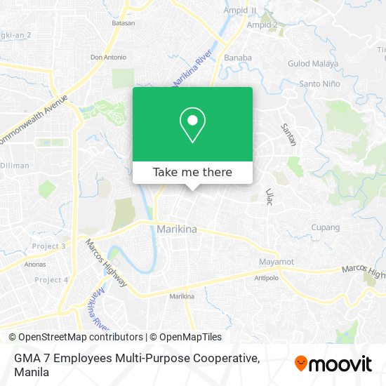 GMA 7 Employees Multi-Purpose Cooperative map
