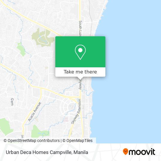 Urban Deca Homes Campville map