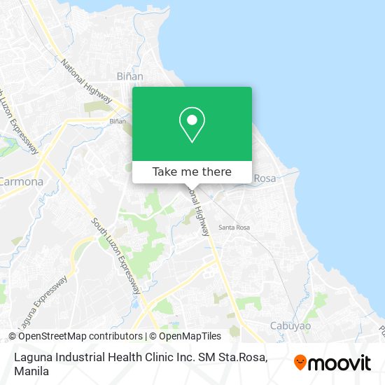 Laguna Industrial Health Clinic Inc. SM Sta.Rosa map