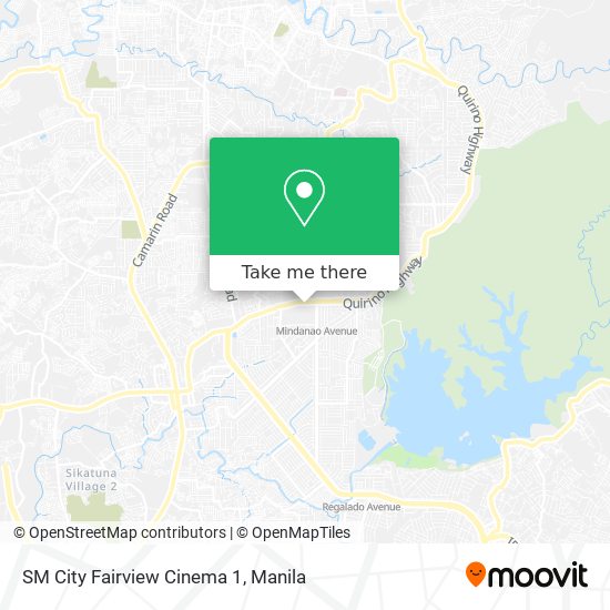 SM City Fairview Cinema 1 map