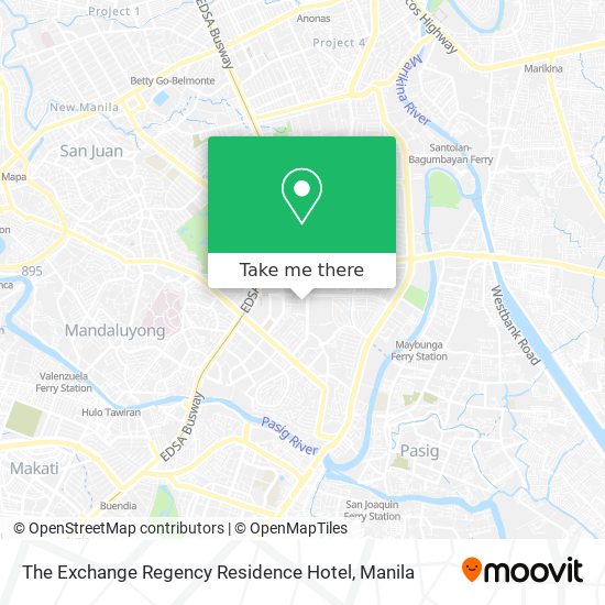The Exchange Regency Residence Hotel map