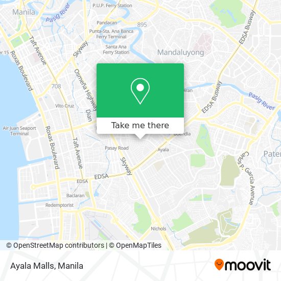 Ayala Malls map