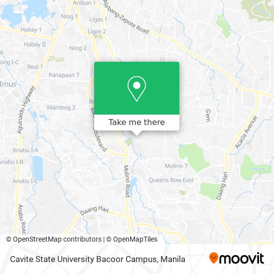 Cavite State University Bacoor Campus map