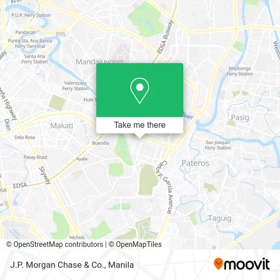 J.P. Morgan Chase & Co. map