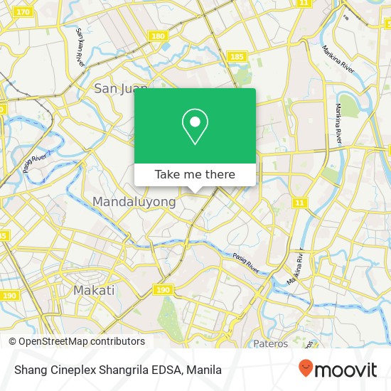 Shang Cineplex Shangrila EDSA map