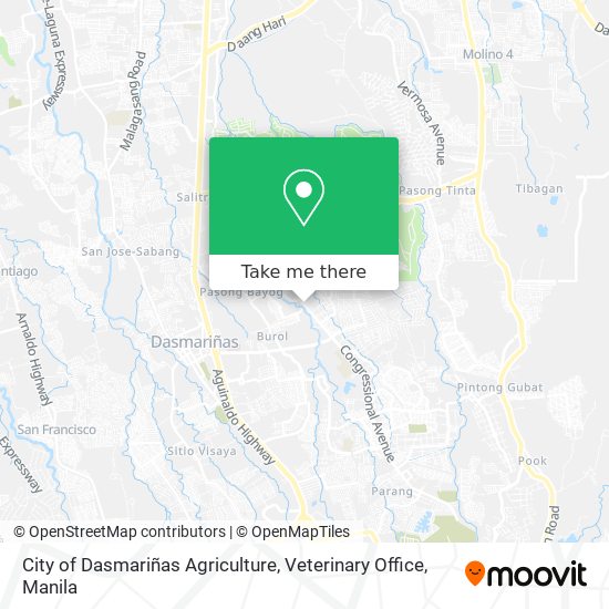 City of Dasmariñas Agriculture, Veterinary Office map