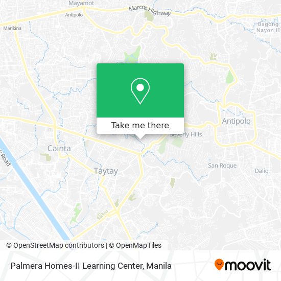 Palmera Homes-II Learning Center map