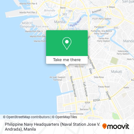 Philippine Navy Headquarters (Naval Station Jose V. Andrada) map