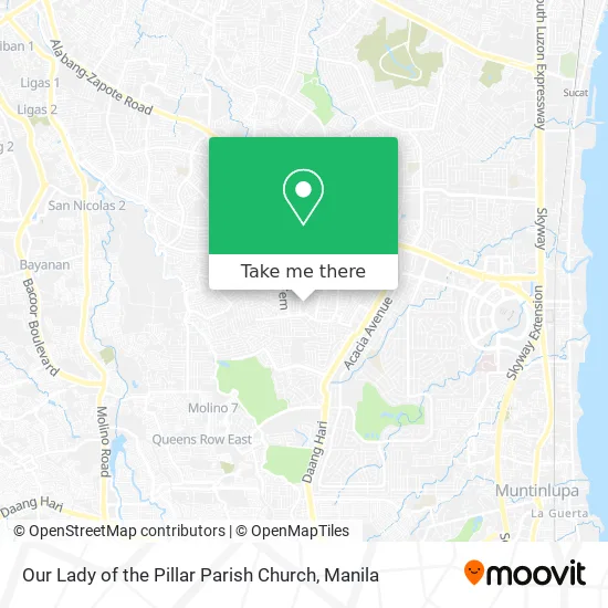 Our Lady of the Pillar Parish Church map