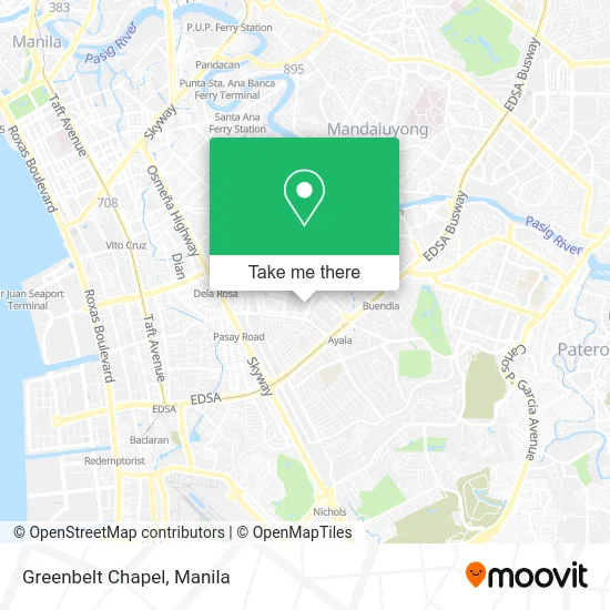 Greenbelt Chapel map