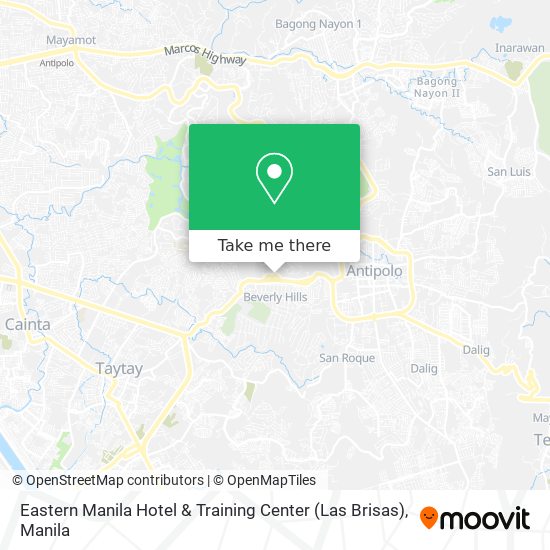 Eastern Manila Hotel & Training Center (Las Brisas) map