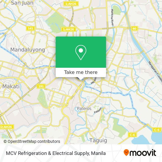 MCV Refrigeration & Electrical Supply map