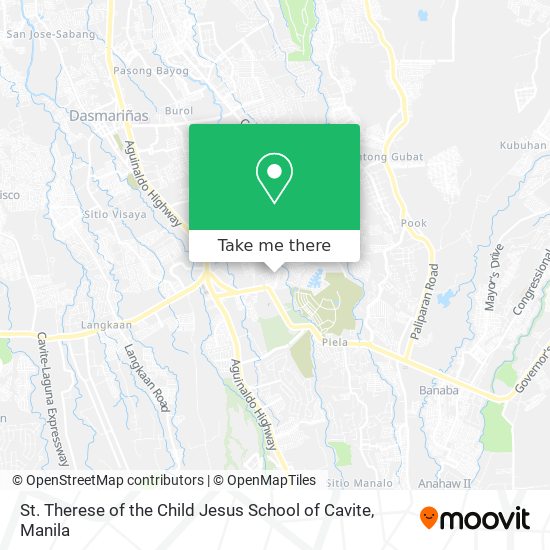 St. Therese of the Child Jesus School of Cavite map