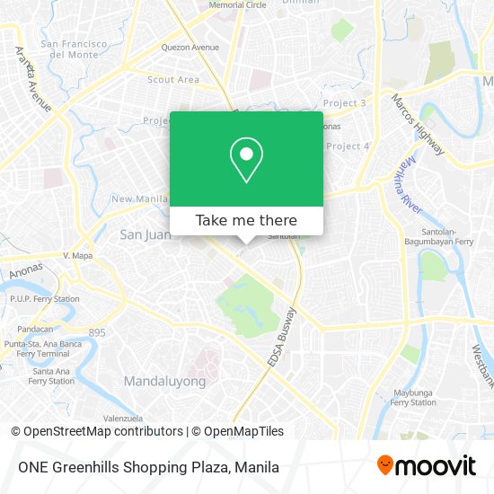 ONE Greenhills Shopping Plaza map