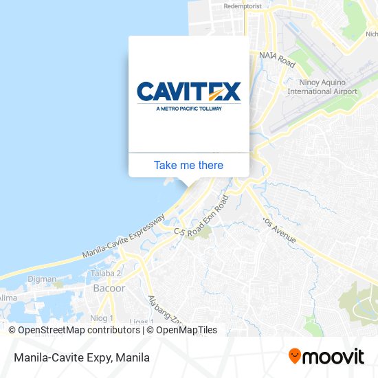 Manila-Cavite Expy map