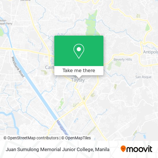 Juan Sumulong Memorial Junior College map