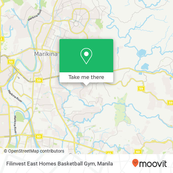 Filinvest East Homes Basketball Gym map