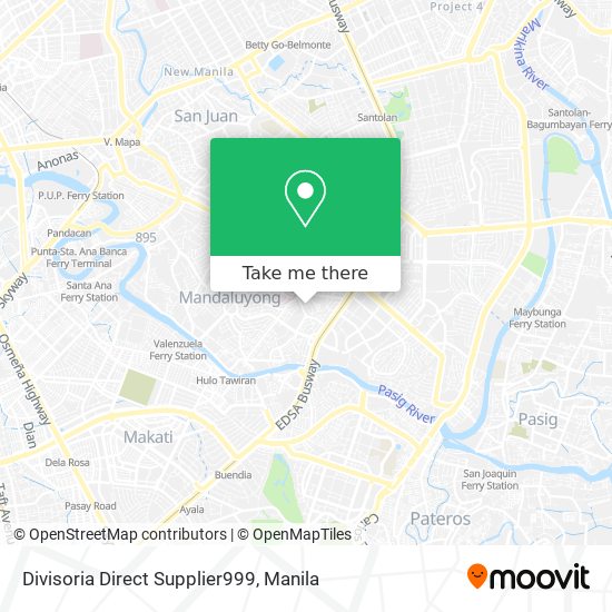 Divisoria Direct Supplier999 map