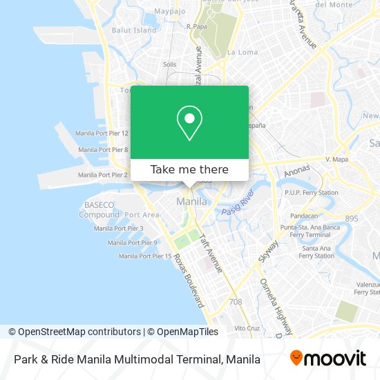 Park & Ride Manila Multimodal Terminal map