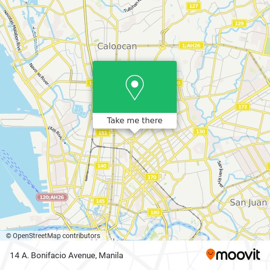 14 A. Bonifacio Avenue map