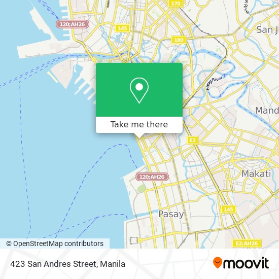 423 San Andres Street map