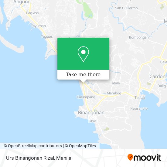 Urs Binangonan Rizal map