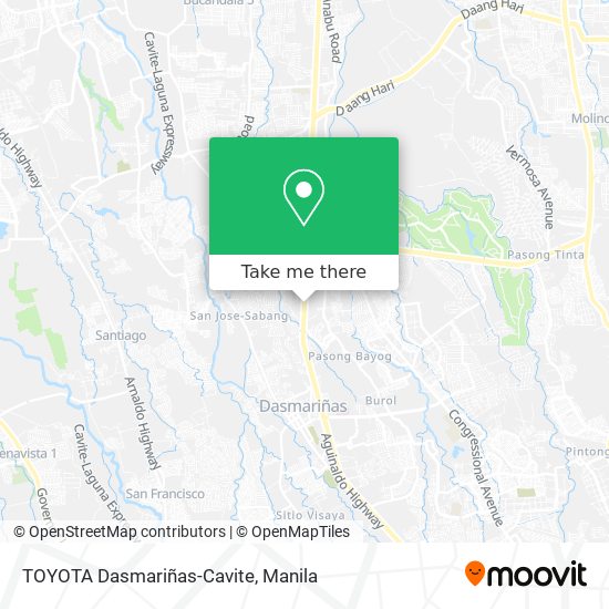 TOYOTA Dasmariñas-Cavite map