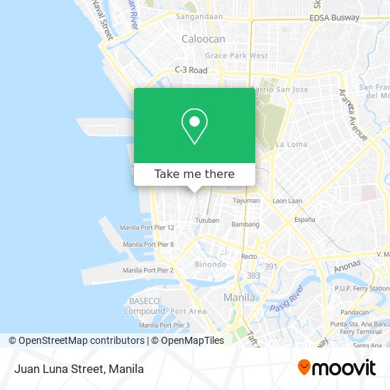 Juan Luna Street map